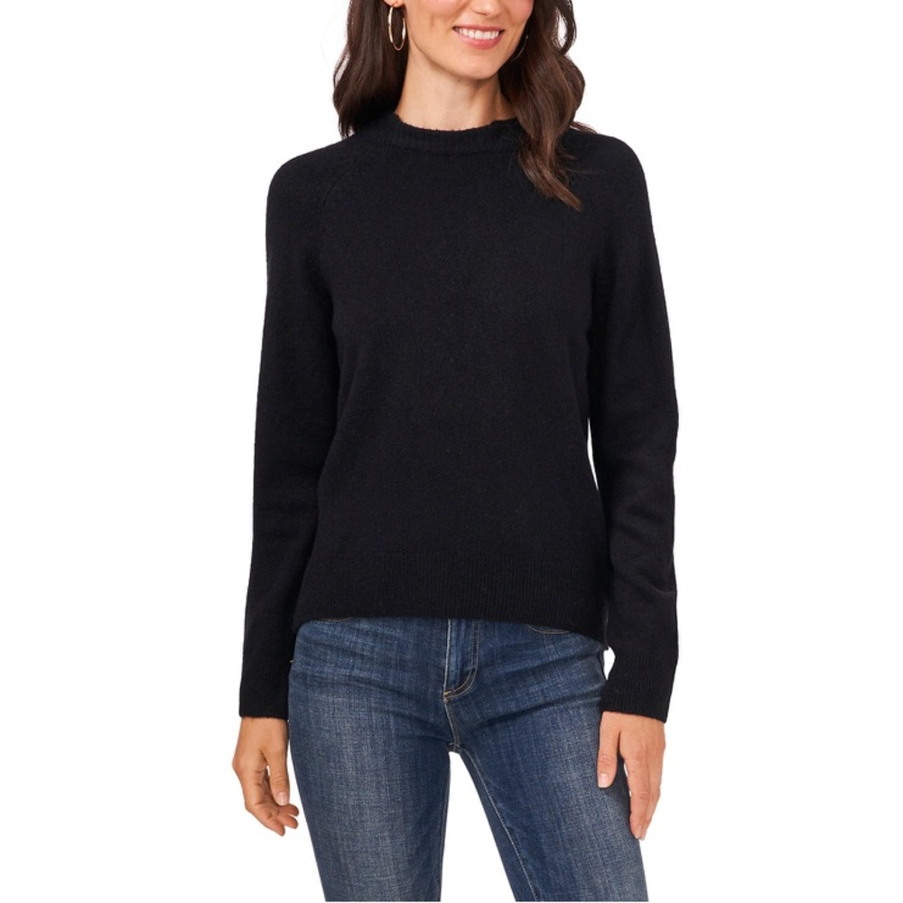 NWT Vince Camuto Mock Neck Black Sweater